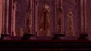DSalstatues.jpg (216 KB) Statues of Gwyn and Gwynevere in Anor Londo.