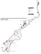 Map of Ash Lake.