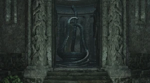 El altar dentro del Santuario del invierno