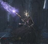 Aldrich's form during the boss fight.