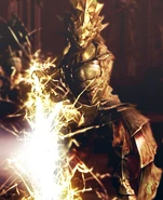 Ornstein cargando su ataque de relámpago