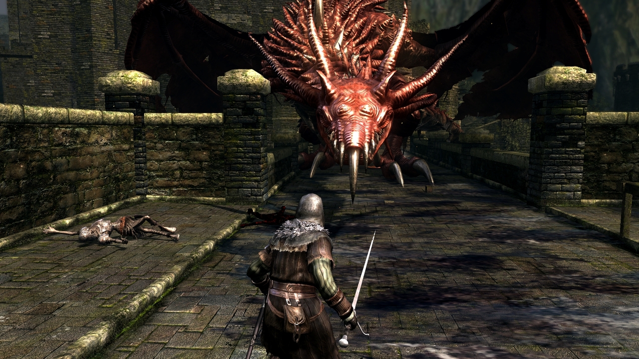how to kill red dragon dark souls