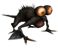 A basilisk administering Curse gas