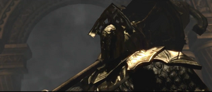 Velstadt prepares to fight the player
