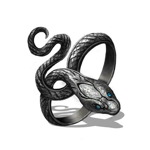 coveted silver serpent ring