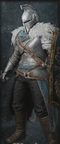 The Faraam Set as seen on the Warrior class in the Dark Souls II beta.