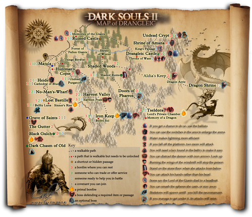 Area Connection Map (Spoilers) - Dark Souls II - Giant Bomb