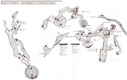 Upper scaffolding area map of Blighttown.