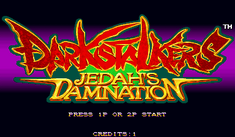 Darkstalkers Jedahs Damnation hack title screen