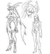 Morrigan sketches