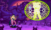 Vampire Hunter 2 Morrigan vs Pyron 2005.png