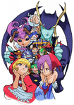 The cast of Darkstalkers 3