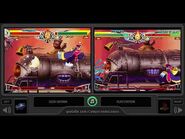 Darkstalkers 3 (Sega Saturn vs Playstation) Side by Side Comparison (Vampire Savior)