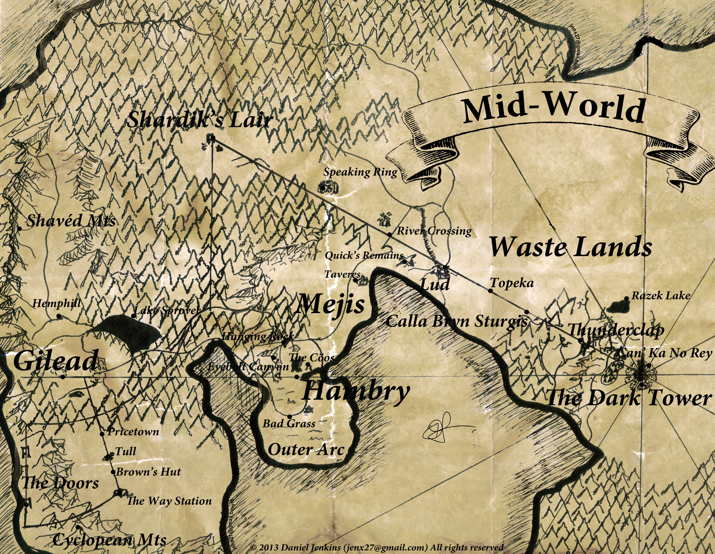 Map Of Mid World Mid-World | The Dark Tower Wiki | Fandom
