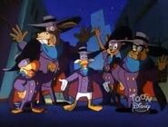 The newly formed Darkwing Squad.