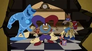 Actors playing Quackerjack (Michael Bell), Megavolt Keith Ferguson, and Liquidator (Corey Burton). And yet, Nobody played Bushroot.