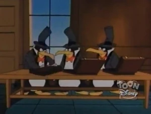 Adopt-a-Con - Thug - penguins with suitcases