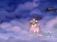 Darkwing Duck wears a tutu