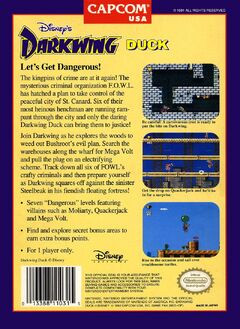 Darkwing Duck (NES) Back (U)