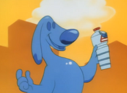 Liquidator and a bottle of water.