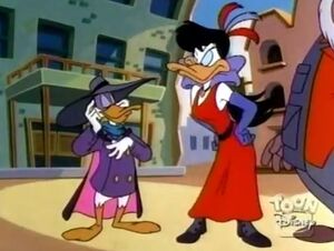 Hush Hush Sweet Charlatan - Gloria disapproves of Darkwing