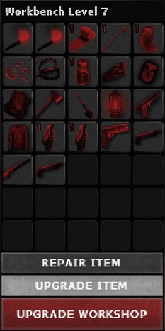 Панель верстака седьмого уровня.