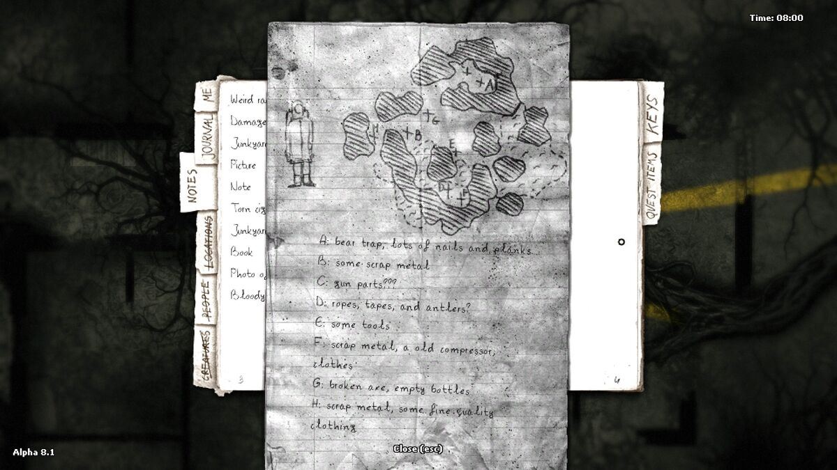 Полная карта darkwood