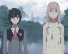 Classic Anime darling in the franxx characters Zero Two High