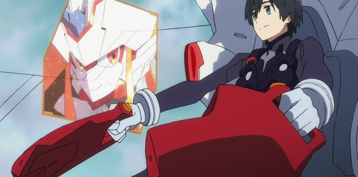 Download Two pilot characters from the anime Darling In The Franxx