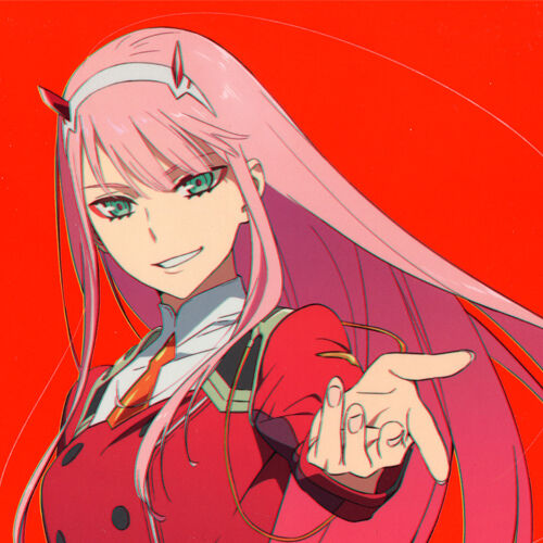 Zero two, a captivating and the most beautiful anime character from darling  in the franxx