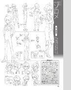 Zorome's reference from the Darling in the FranXX Materials Book (Animedia February 2018 Issue)