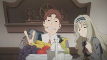 Kokoro tries to feed Futoshi