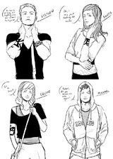 Stephen, Amatis, Celine i Michael