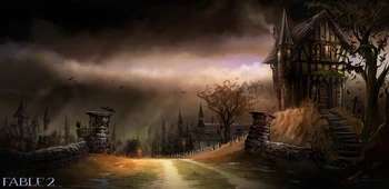 Offizielles Konzept-Art zu Fable II von lionhead.com.