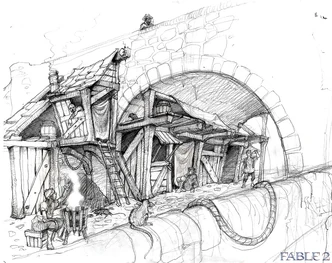 Offizielles Konzept-Art zu Fable II von lionhead.com.