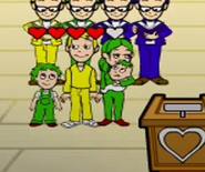 Maggie along with her family