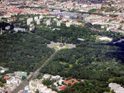 Berlin Tiergarten Siegessäule Luftansicht