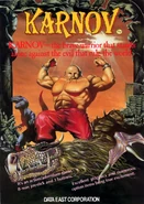 Karnov arcade flyer