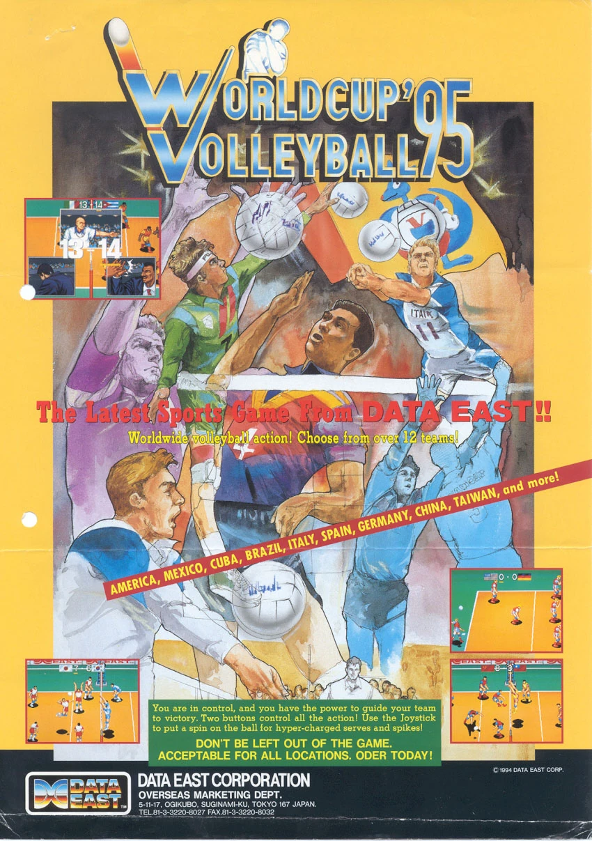 World Cup Volleyball '95 | Data East Wiki | Fandom