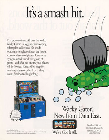 Wacky Gator | Data East Wiki | Fandom