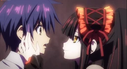 Kurumi holding Shido