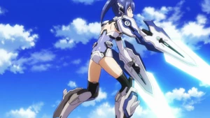 Mana using <Murakumo> Sword Style