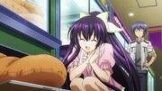 Tohka happily claiming her prize again