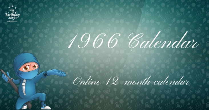 1966 Calendar Date Mania Wiki Fandom