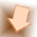 Down Arrow Flare Icon