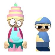 3d models of both Bowlo and Doozie by Cooki