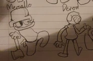 A drawing of him and Mercallo made by someone on Discord.