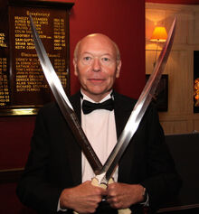 Stan Nicholls with Swords of Night and Day