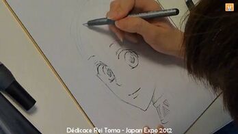 Rei Toma drawing Nakaba (video)