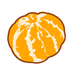 Peeled orange